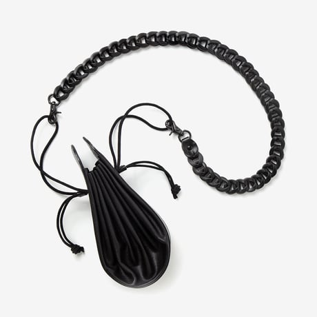 leather "PEACE" chain / Long