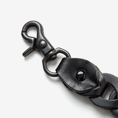 leather "PEACE" chain / Short