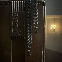leather "PEACE" chain / Short