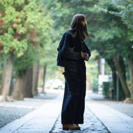 WillowPants/P-001 exclusive for Ii (Fade Black Corduroy)