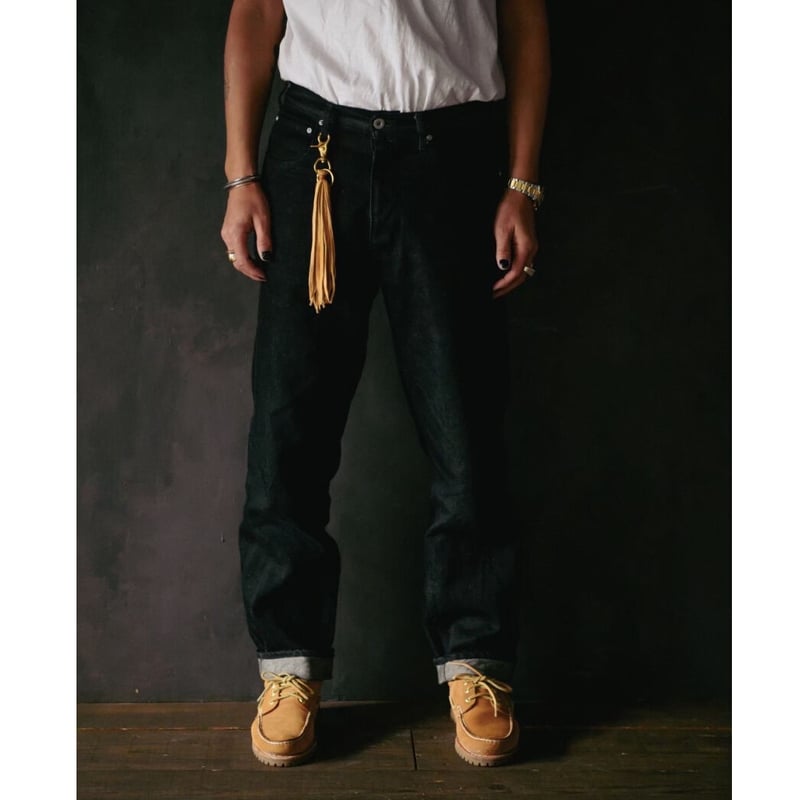 & Yuichiro Iida willow pantsウィロー パンツ デニム Yuichiro Iida by Willow Pants/ Y-001 BLACK | Ii