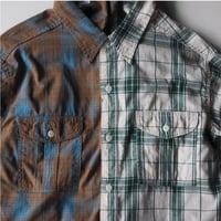 SASSAFRAS/ Botanical Scout Shirt (White/Brown)