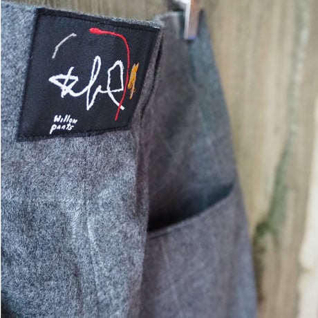 Willow Pants/P-009 GRY-windowpane