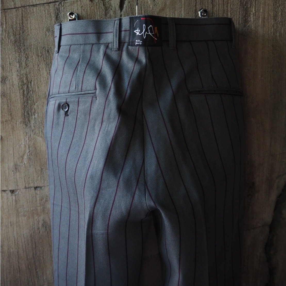 WillowPants/P-015 exclusive for Ii Stripe Grey