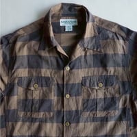 SASSAFRAS/Gardener Open Half(Black×Grey×Brown check)