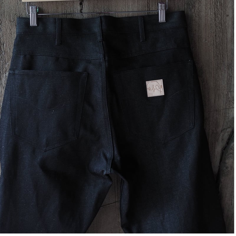 Willow Pants Y-001 テーパードデニム SIZE2 Yuichiro Iida by Willow Pants/ Y-001 BLACK | Ii
