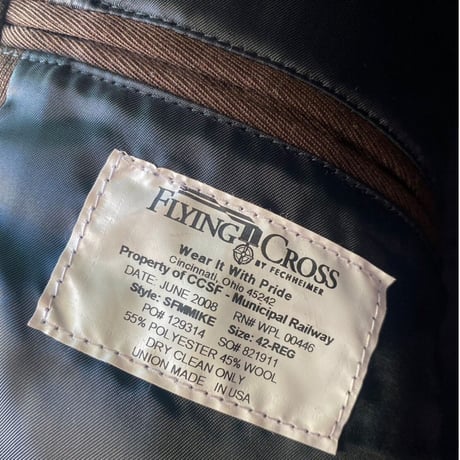 SF MUNI Old  Jacket by Flying Cross.