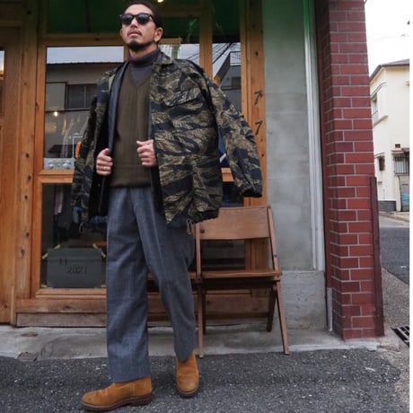 Willow Pants/P-009 GRY-windowpane