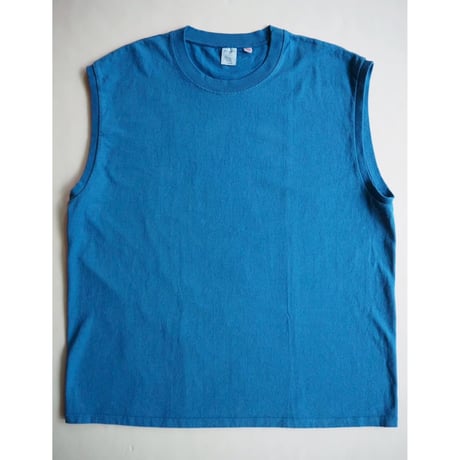 TOUGHER/Sleeveless Tee Made in USA🇺🇸(Blue/Green)