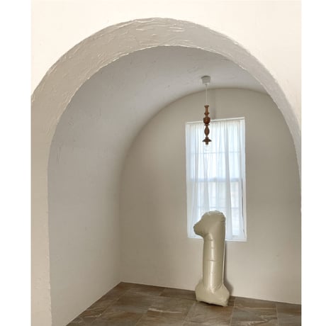 number balloon（sand beige）