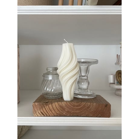 spiral wave candle