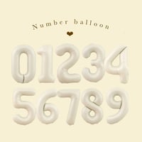 number balloon（sand beige）