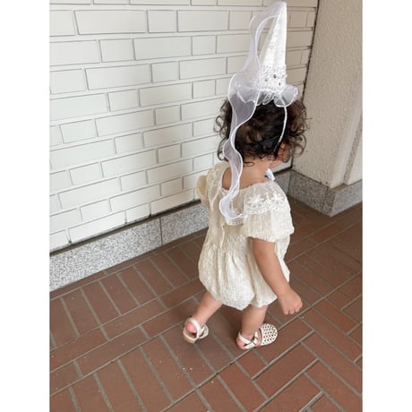 Frill chiffon rompers
