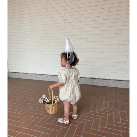 Frill chiffon rompers