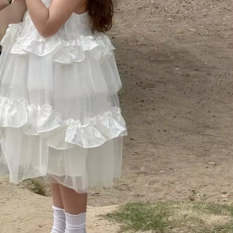 frill pearl dress