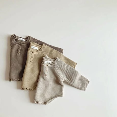 kuma knit rompers