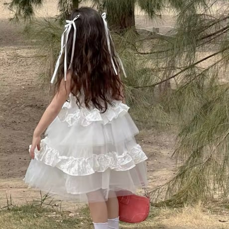 frill pearl dress