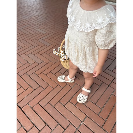Frill chiffon rompers