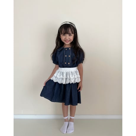 cotton lace layered