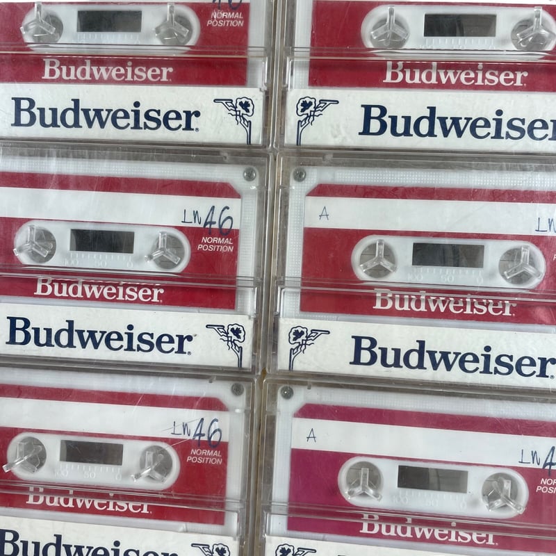非売品・レアBudweiser 特製カセットテープ 46分 2箱セット46本 非売品・レアBudweiser 特製カセットテープ 46分 2箱セット46本