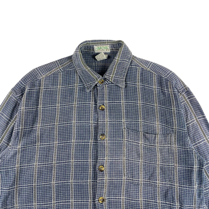 90'S ASH CREEK TRADING ヘビーフランネル ボックスシャツ 90'S ASH CREEK 無く TRADING ヘビーフランネル ボックスシャツ