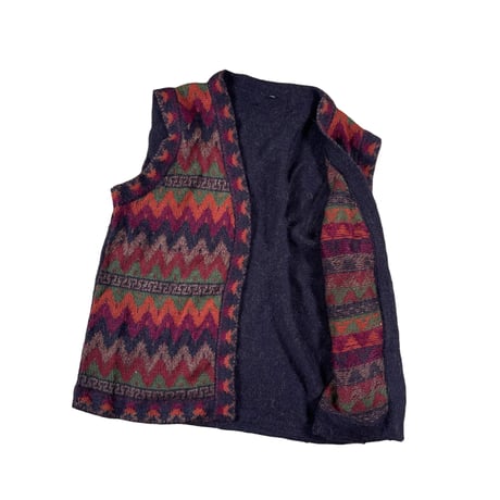 unknown knit open vest