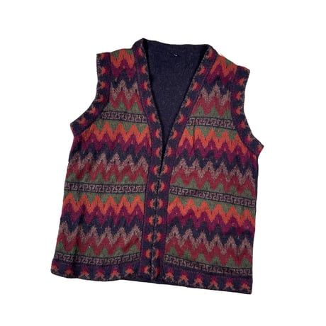 unknown knit open vest