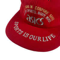 【deadstock】asics 90's adjuster cap