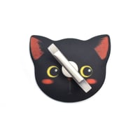 朝陽産業 CHOYO × RAN こんにちにゃんリングスタンド (黒猫)