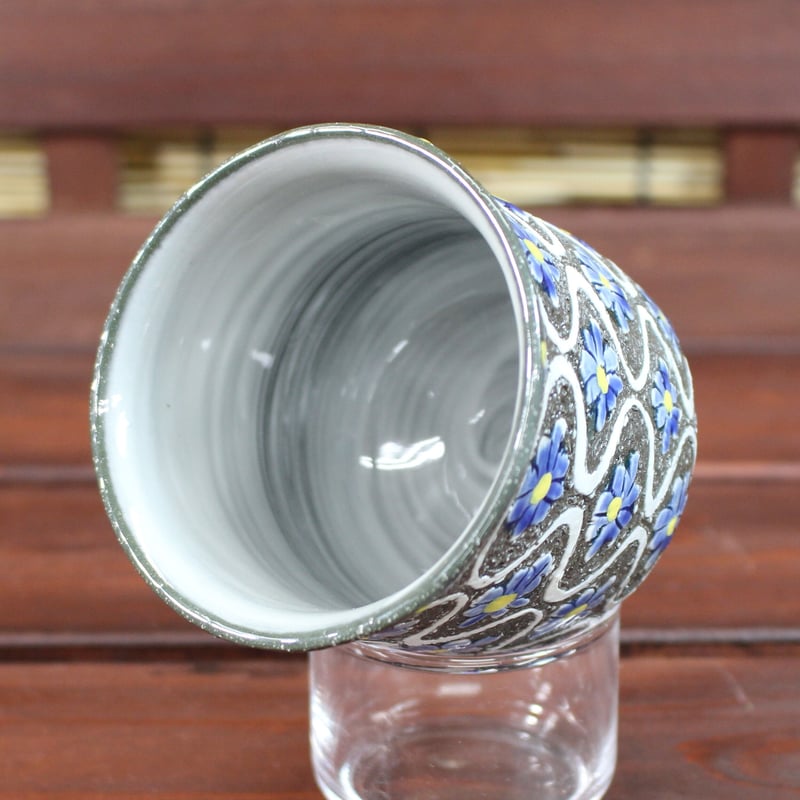 有田焼 千勝窯 黒流花 飯碗 コップ湯呑 手造りの器 手描きの器 | 陶器