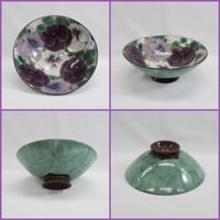 特選品 京都 京焼（清水焼） 土淵陶葊(どぶちとうあん)作 ☆白掛絵