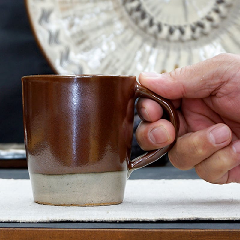 和食器 益子焼 ミルクカップ 200cc 柿釉 | うつわの店 クラフトなかつか