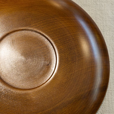 漆器 木の器 カラー プレート 24cm イエロー