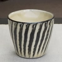 和食器 小鹿田焼 黒木昌伸窯 フリー カップ 150cc 刷毛目 白