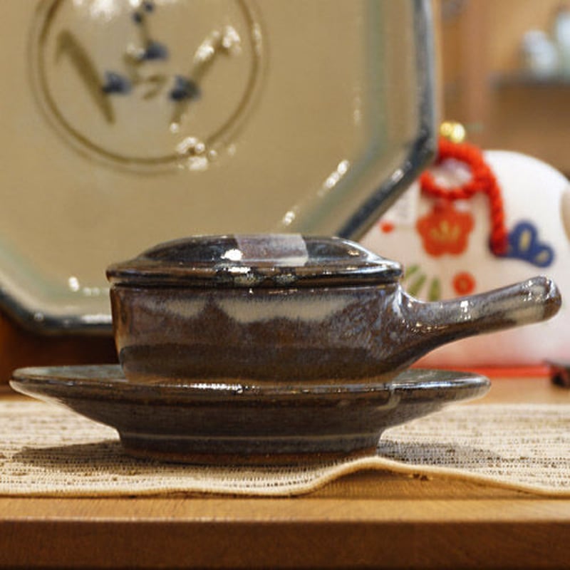 布志名焼 フワフワ たまご の 湯町窯 エッグベーカー 小 海鼠釉