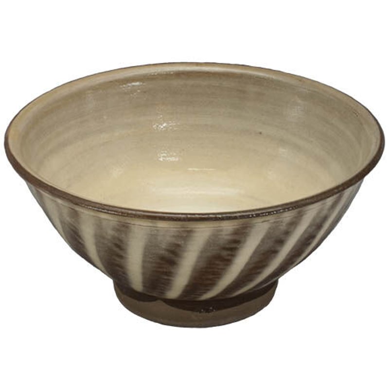 小鹿田焼 二代作 白山窯 茶碗 共箱 C 3730