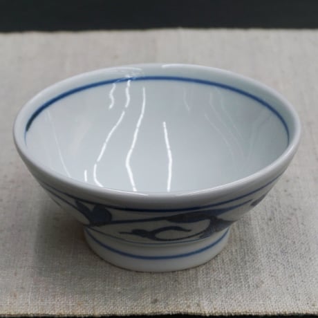 和食器 砥部焼 貞山窯 茶碗 小 11.5cm 唐草