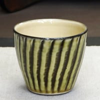 和食器 小鹿田焼 黒木昌伸窯 フリー カップ 150cc 刷毛目 緑