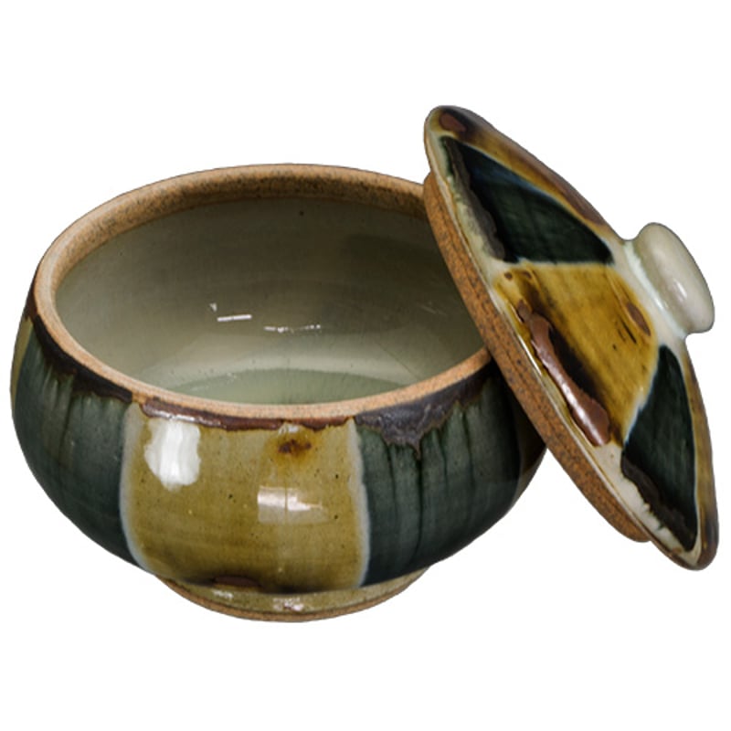 和食器 布志名焼 袖師窯 蓋物 10cm 十草 二色 | うつわの店 クラフト