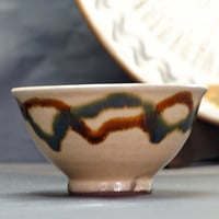 和食器 龍門司焼 茶碗 中 12cm 三彩