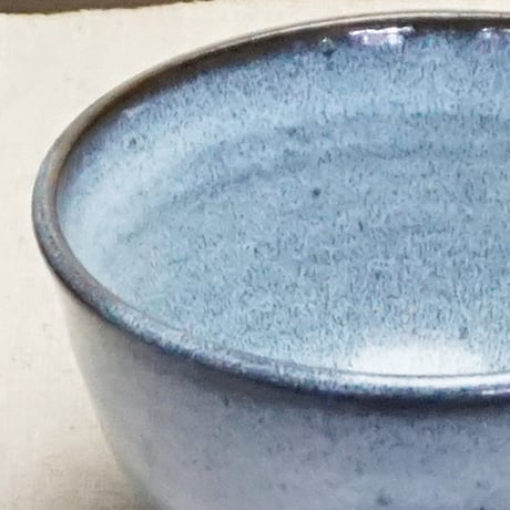 和食器 布志名焼 雲善窯 茶碗 大 12cm 海鼠釉 白