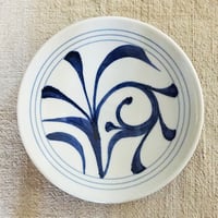 和食器 砥部焼焼 梅山窯 中皿 16cm  一つ唐草