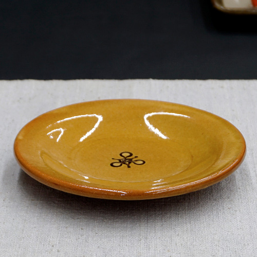 ☆布志名焼☆大皿（25センチ） 楽天市場】和食器 布志名焼 湯町窯 豆皿 9cm 浪紋濃茶 黄釉 : うつわの