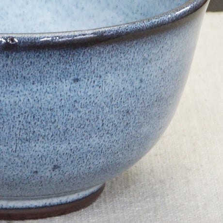 和食器 布志名焼 雲善窯 茶碗 大 12cm 海鼠釉 白