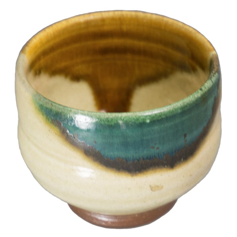 酒器 龍門司焼 ぐい呑 85cc 三彩 | うつわの店 クラフトなかつか