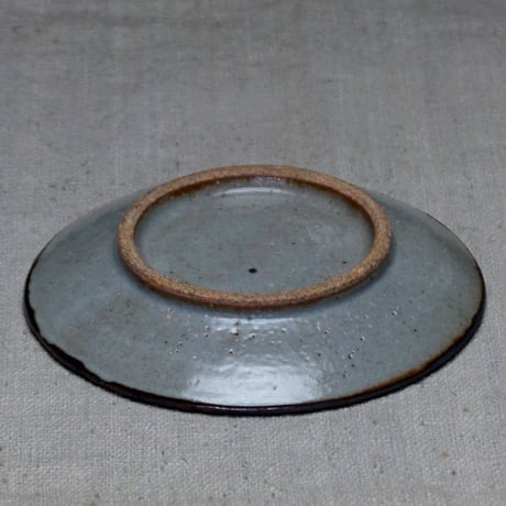 和食器 布志名焼 袖師窯 小皿 10.5cm 市松 さび