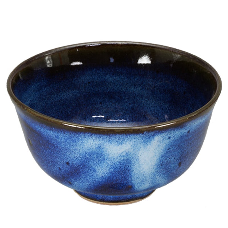 平茶碗　コバルトブルー　【中古美品】 平茶碗 コバルトブルー 【中古美品】