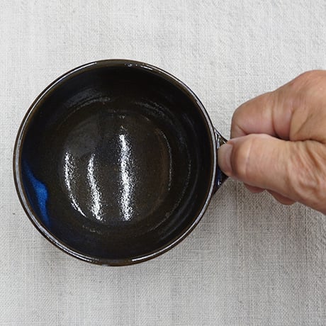 和食器 布志名焼 雲善窯 スープカップ 230cc うぐいす茶