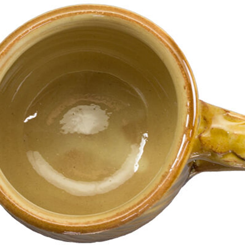 和食器 布志名焼 湯町窯 マグカップ 200cc 斜めしのぎ 黄釉 | うつわの