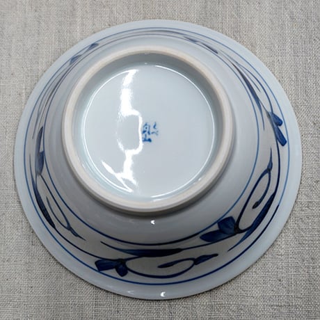 和食器 砥部焼 貞山窯 丼 大 800ml 唐草